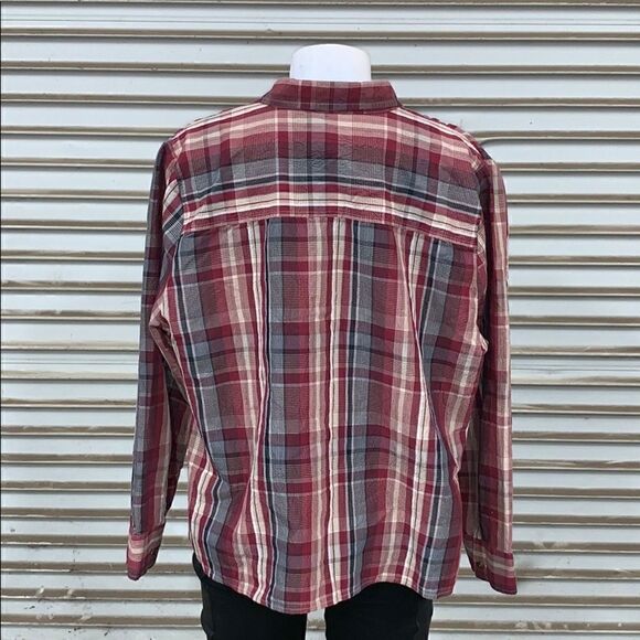 C.J. Banks button up plaid blouse size 1X - Picture 7 of 8